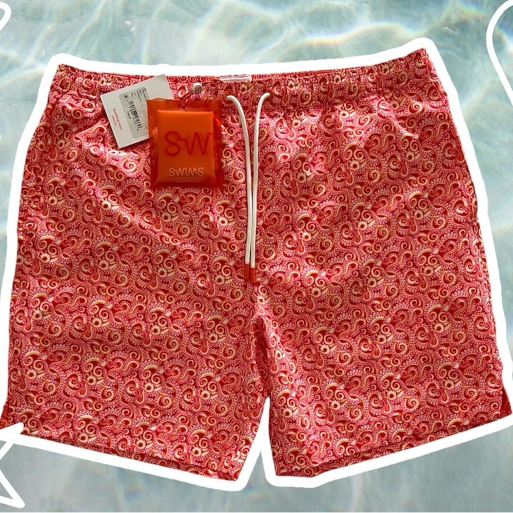 SWIMS swimming shorts. NWT MENS LARGE WITH BONUS STORAGE POUCH